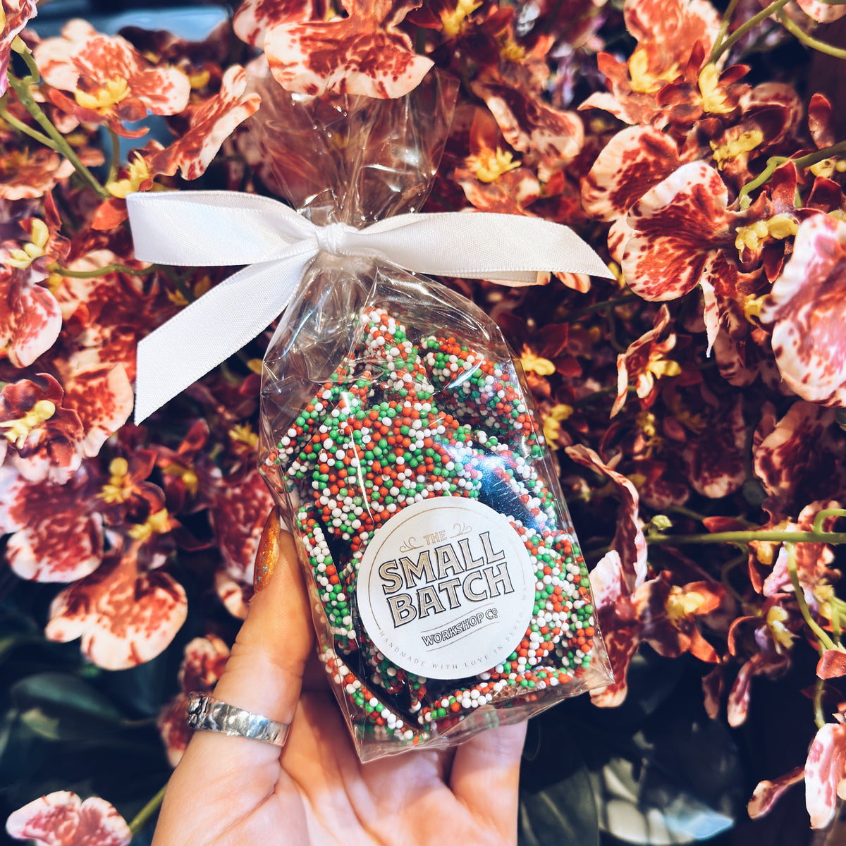 PRE-ORDER Milk Chocolate Christmas Freckles 100g