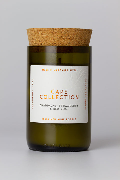 Cape Collection Candle - Champagne, Strawberry & Red Rose